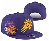 Suns Team Logo Purple 75th Anniversary Adjustable Hat YD,baseball caps,new era cap wholesale,wholesale hats